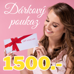 Dárkový poukaz v hodnotě 1500.- Kč