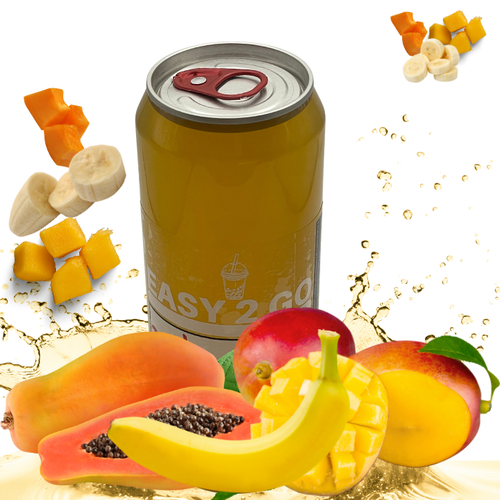 Bubble Tea: PAPAYA, MANGO, BANÁN