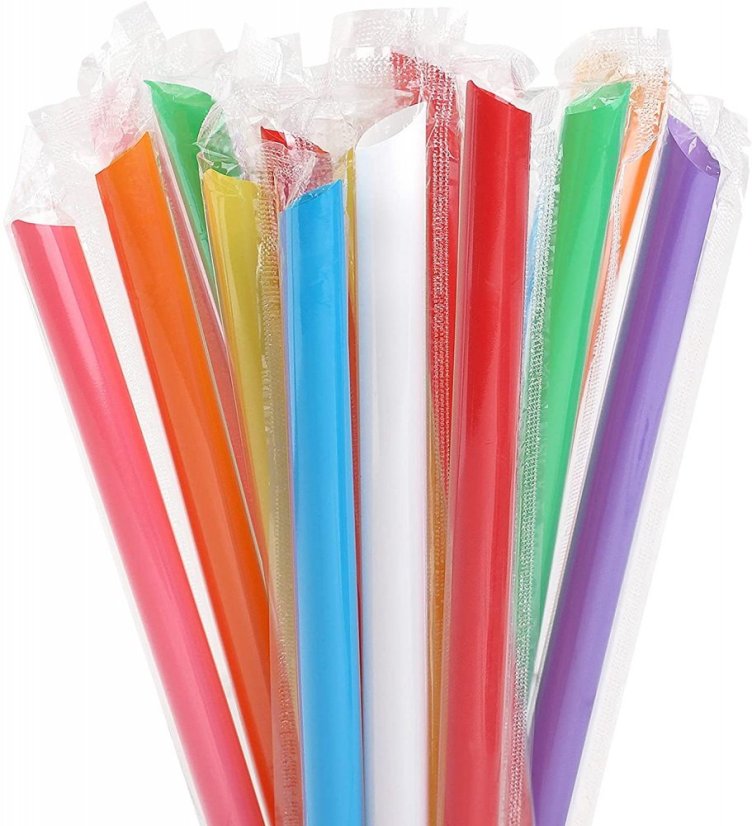 ÚJRAHASZNÁLHATÓ Bubble Tea SZÍVÓSZÁLAK 10 db