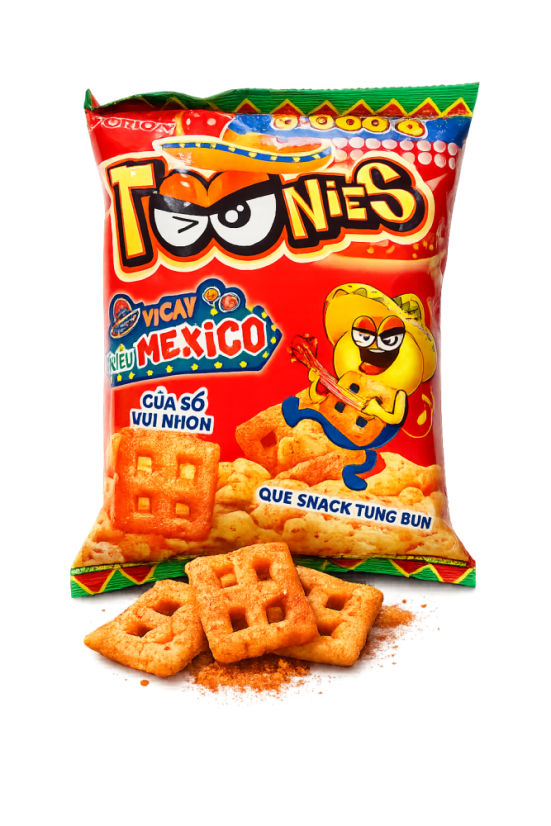 Toonies Mexico – pikantní kukuřičný snack 70 g
