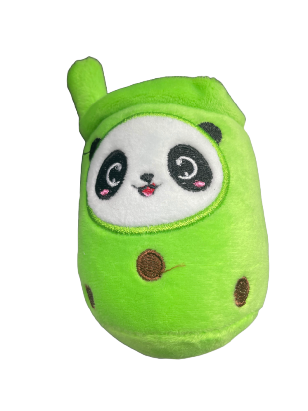Plyšové Bubble tea malé - zelená PANDA