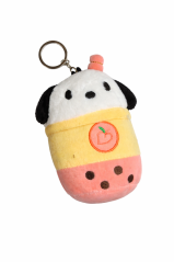 Plyšák Bubble Tea Panda – Peach Milk Tea