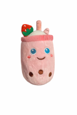 Plyšák Bubble Tea – Strawberry Milk Tea