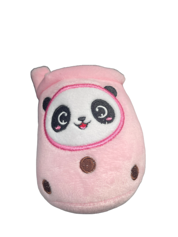 Plyšové Bubble tea malé - růžová PANDA