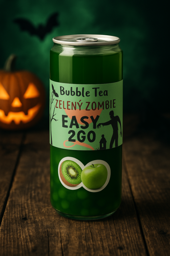 Bubble Tea - Zöld Zombi - Alma, Kiwi