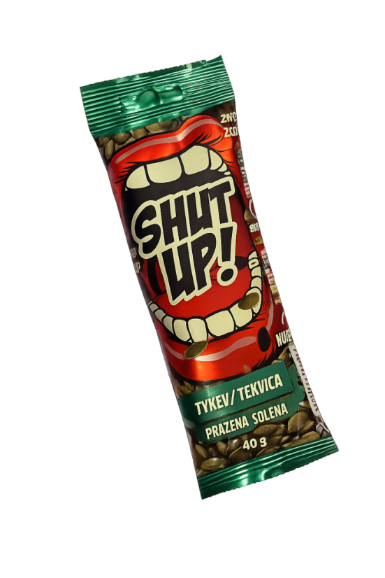 SHUT UP! – Pražená solená dýňová semínka 40 g